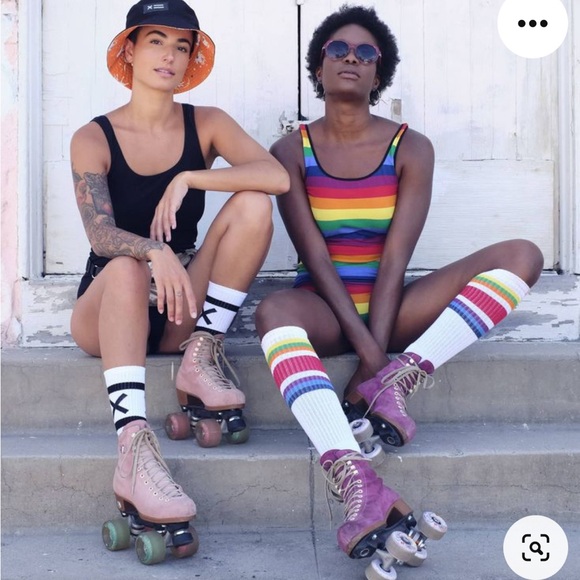 TomboyX limited edition rainbow bodysuit, 2XL - Picture 2 of 5